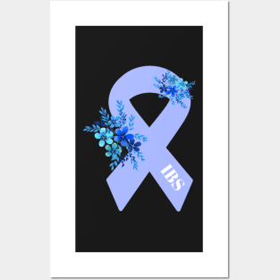 Irritable bowel syndrome awareness ribbon Posters and Art